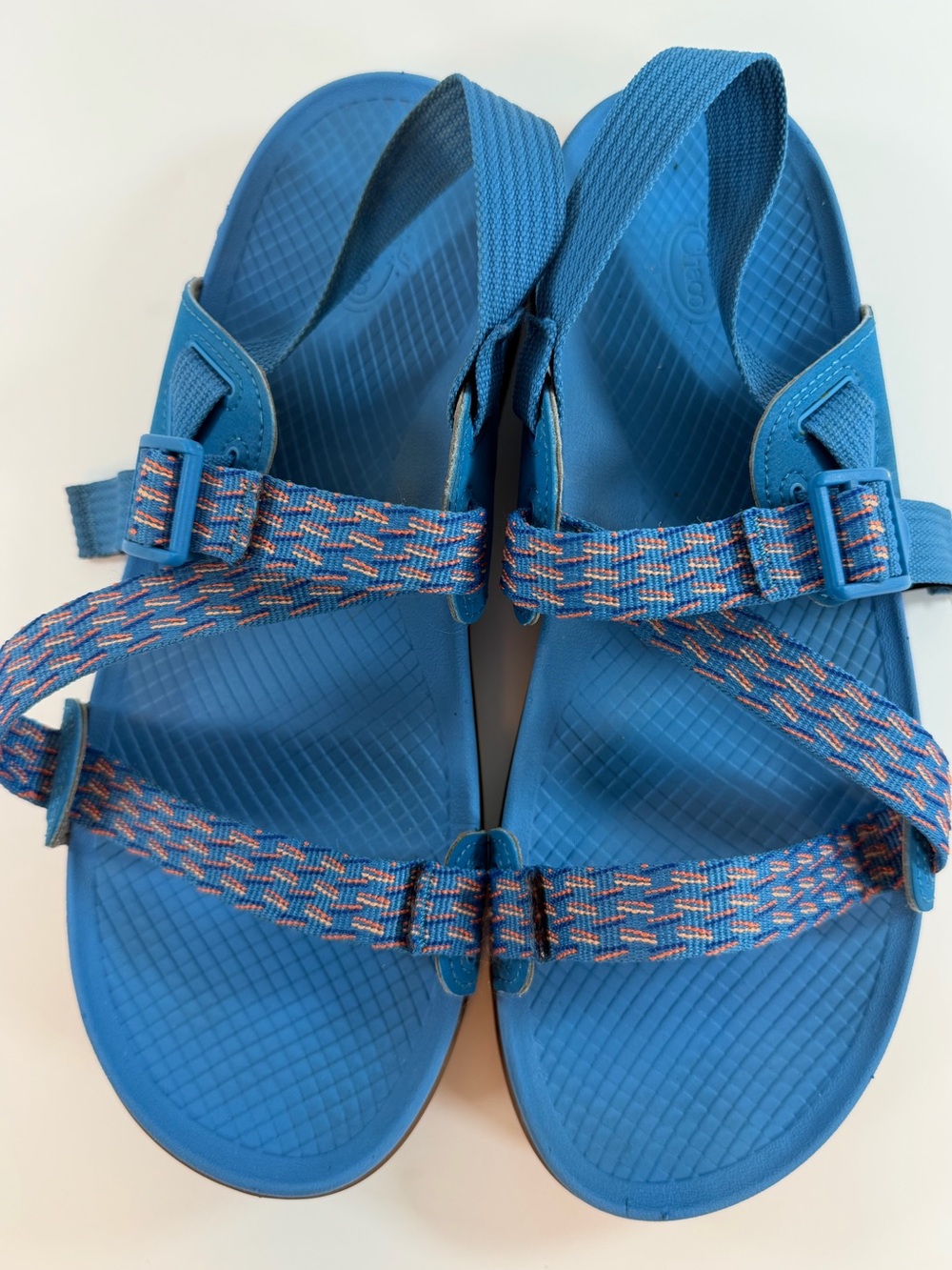 Chaco Z Cloud Sport Hiking Sandals Blue Coral Straps Women’s 10 EU‎ 41 - Picture 5 of 7